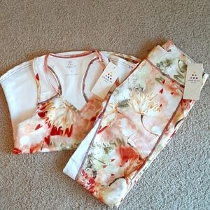 Activewear Workout Matching Patterned Set